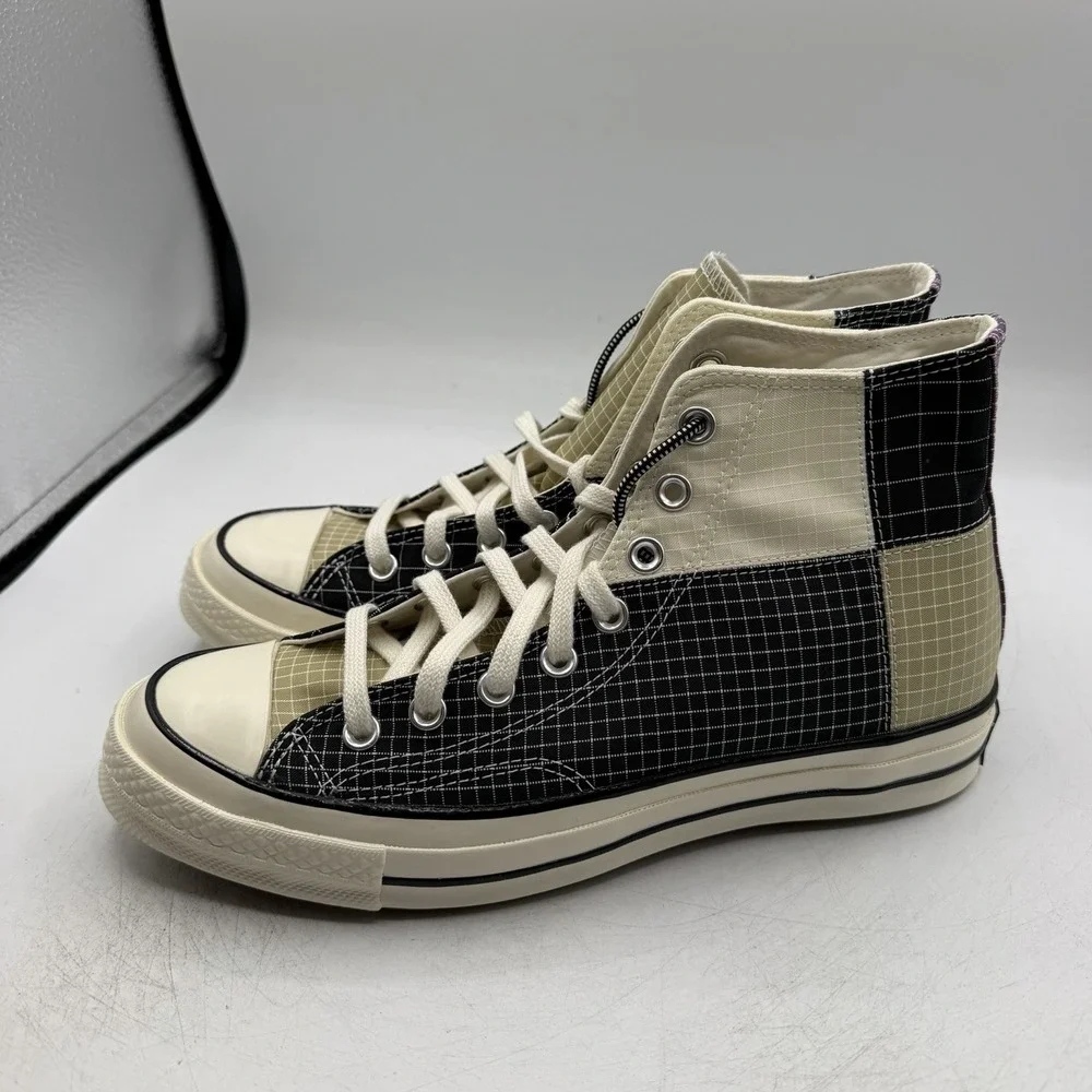 Converse Chuck 70 Hi Quad Ripstop Shoes Mens 9 Womens 11 Black/Oyster 166316C